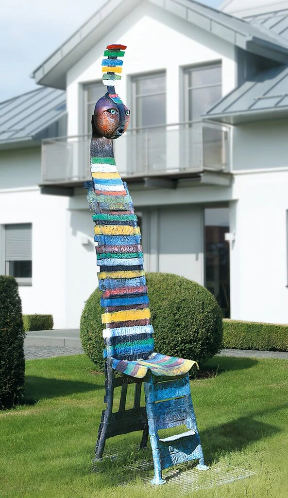 Limitierte Gartenstuhl Künstleredition Aus Bronze - Stuhl 4 Limitierte Gartenstuhl Künstleredition Aus Bronze - Stuhl – Bild 2