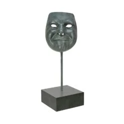 Limitierte Künstlerplastik Maske Mit Sockel - Mask III