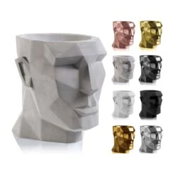Mann Kopf Blumentopf Aus Beton - Modern - Apollo Design - Moholy -Pflanz Traum Verkaufsgeschäft mann kopf blumentopf aus beton modern apollo design moholy4