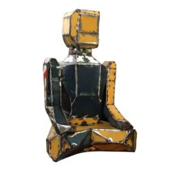 Meditierende Roboter Upcycling Figur Aus Ölfässern - Xander