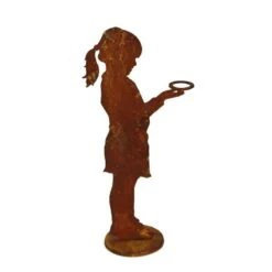 Metall Gartendeko In Rost Optik - Blumenkind - Lara