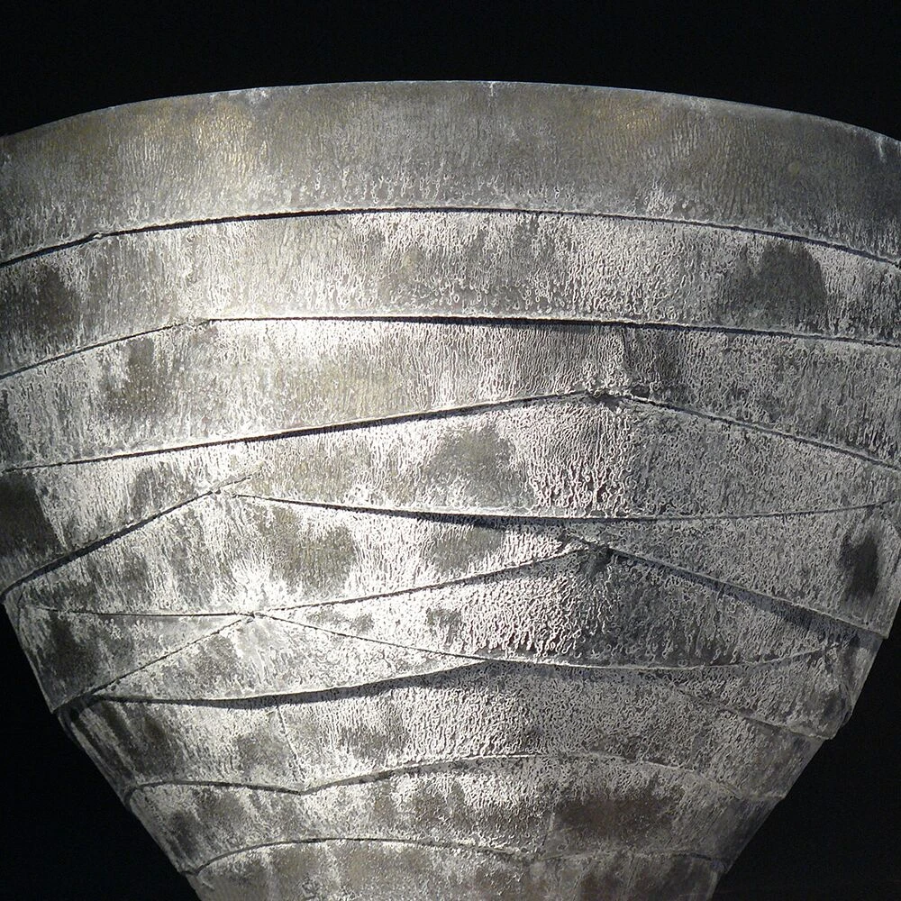 Metall Pflanzschale Rund Im Bänderdesign - Cherobiuna 4 Metall Pflanzschale Rund Im Bänderdesign - Cherobiuna – Bild 2