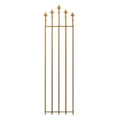 Metall Rankgitter Mit Französischer Lilie - Rost - Lilium II