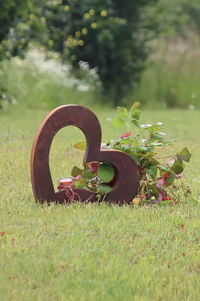 Moderne Garten Plastik Aus Eisen - Herz - Classico Cardo 4 Moderne Garten Plastik Aus Eisen - Herz - Classico Cardo – Bild 2