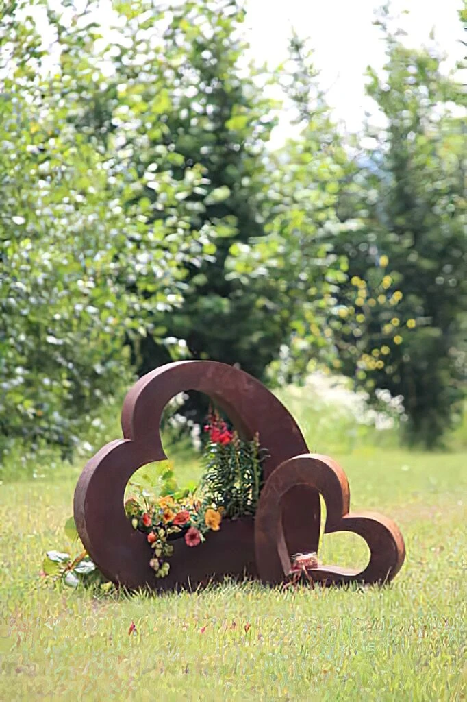 Moderne Garten Plastik Aus Eisen - Herz - Classico Cardo 5 Moderne Garten Plastik Aus Eisen - Herz - Classico Cardo – Bild 3