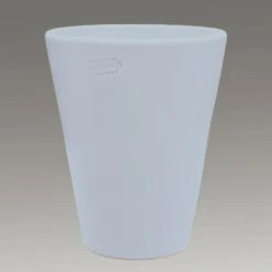 Moderne Gartenvase Aus Steinzeug - Frostsicher - Groß - Silber - Amphiro Silfur