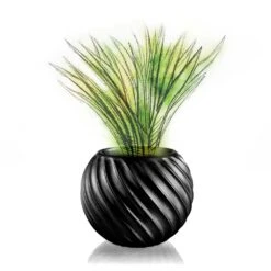 Moderner Übertopf Für Blumen Mit Wellenmuster - Kihilo