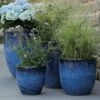 Outdoor Blumentöpfe Im 4er Set - Keramik Blau - Loranto 2 Outdoor Blumentöpfe Im 4er Set - Keramik Blau - Loranto -Pflanz Traum Verkaufsgeschäft outdoor blumentoepfe im 4er set keramik blau loranto