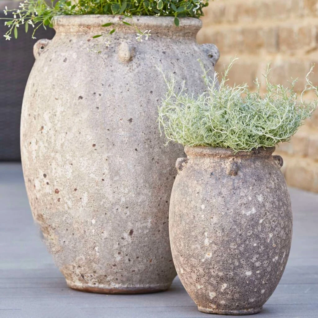 Outdoor Pflanzamphore Im Antik Look - 2er Set - Posada 3 Outdoor Pflanzamphore Im Antik Look - 2er Set - Posada