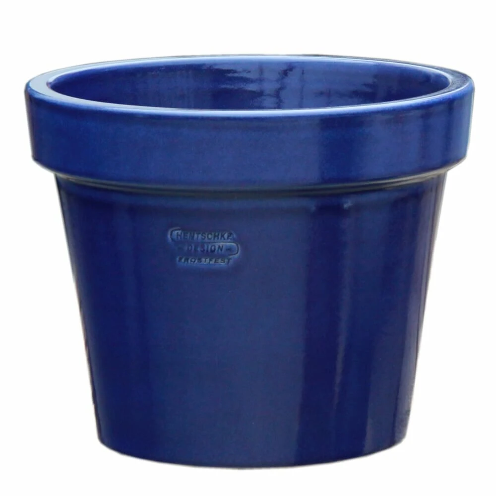 Outdoor Pflanzgefäß Groß - Steinzeug Winterfest - Rund - Blau - Xanthe Azur 3 Outdoor Pflanzgefäß Groß - Steinzeug Winterfest - Rund - Blau - Xanthe Azur