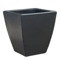 Outdoor Pflanzkübel Anthrazit - Steinzeug Winterfest - Eckig - Klythia Niger
