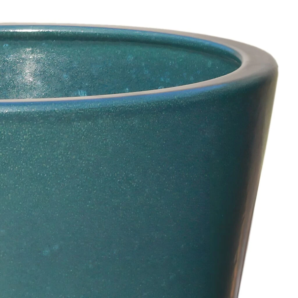 Outdoor Pflanzkübel Rund - Grün - Groß - Steinzeug Winterfest - Votum Verde 4 Outdoor Pflanzkübel Rund - Grün - Groß - Steinzeug Winterfest - Votum Verde – Bild 2