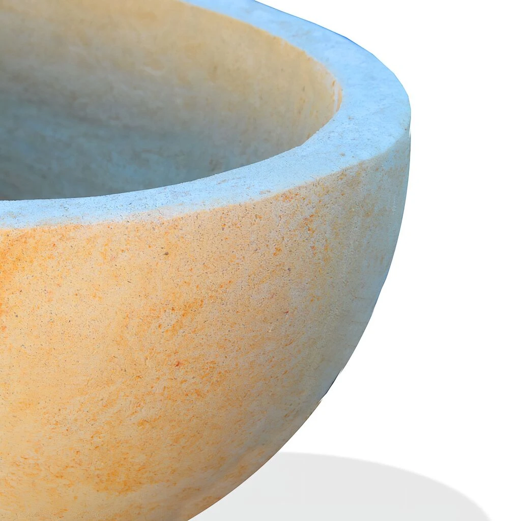 Ovale Pflanzschale Aus Stein - Calyria 5 Ovale Pflanzschale Aus Stein - Calyria – Bild 3