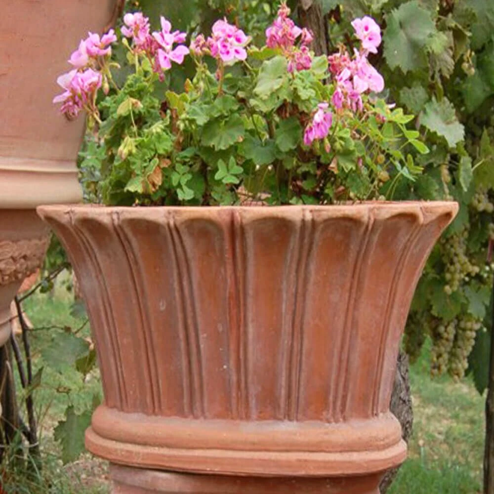 Pflanzgefäß Aus Terrakotta Für Den Garten - Salaj 3 Pflanzgefäß Aus Terrakotta Für Den Garten - Salaj