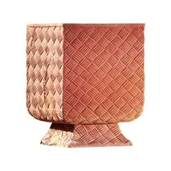 Pflanzkübel Aus Terakotta - Design Korbgeflecht - Lusernetta