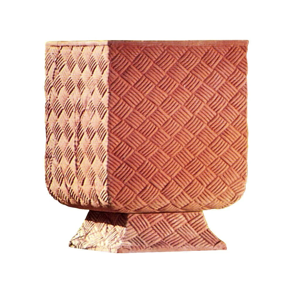 Pflanzkübel Aus Terakotta - Design Korbgeflecht - Lusernetta 3 Pflanzkübel Aus Terakotta - Design Korbgeflecht - Lusernetta