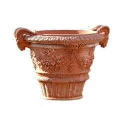 Pflanztopf Terrakotta Mit Widderkopf - Anselmi