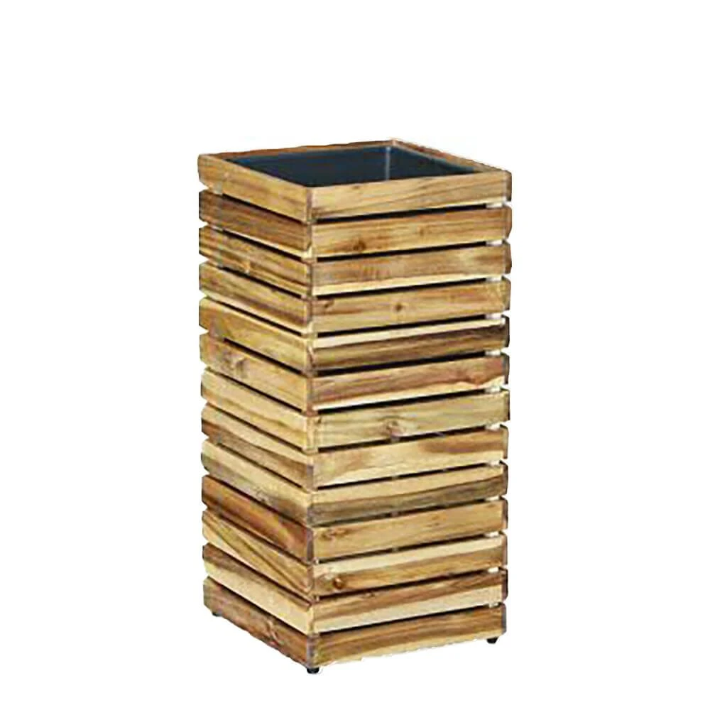 Pflanzvase Aus Akazienholz Mit Einsatz - Eckig - Levin 3 Pflanzvase Aus Akazienholz Mit Einsatz - Eckig - Levin