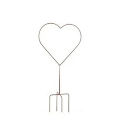 Rankhilfe In Herzform Aus Metall - Rost - Cor Meum