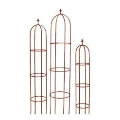 Rankhilfe Obelisk Aus Metall - Rost - Nobilis Auxilio