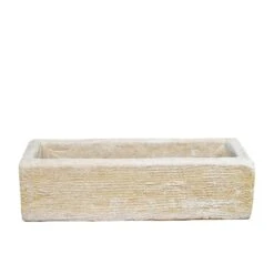 Rechteckiger Steinguss Blumenkasten Zum Bepflanzen Für Den Garten - Obaca