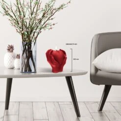 Romantische Kerze - Herz In Den Händen Haltend - Vegan - Hearth In Hands -Pflanz Traum Verkaufsgeschäft romantische kerze herz in den haenden haltend vegan hearth in hands3