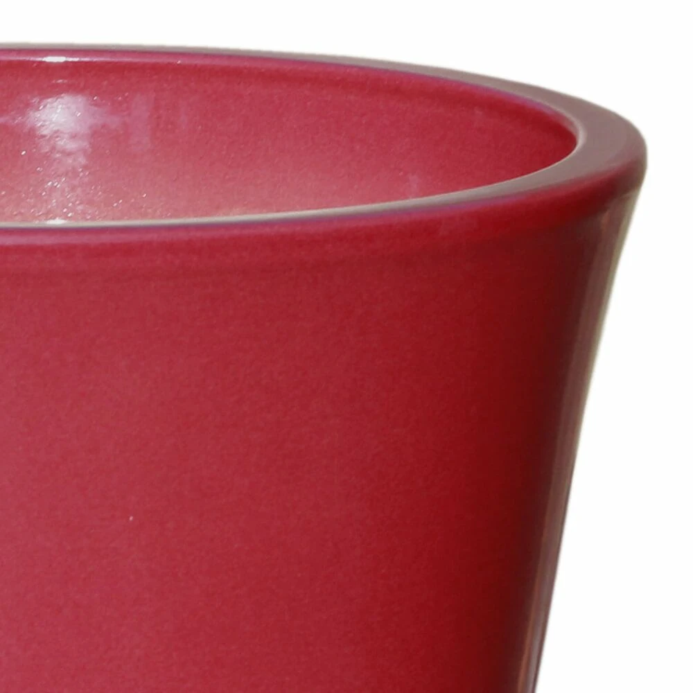 Roter Blumenkübel Rund - Steinzeug Winterfest - Groß - Votum Rubis 4 Roter Blumenkübel Rund - Steinzeug Winterfest - Groß - Votum Rubis – Bild 2