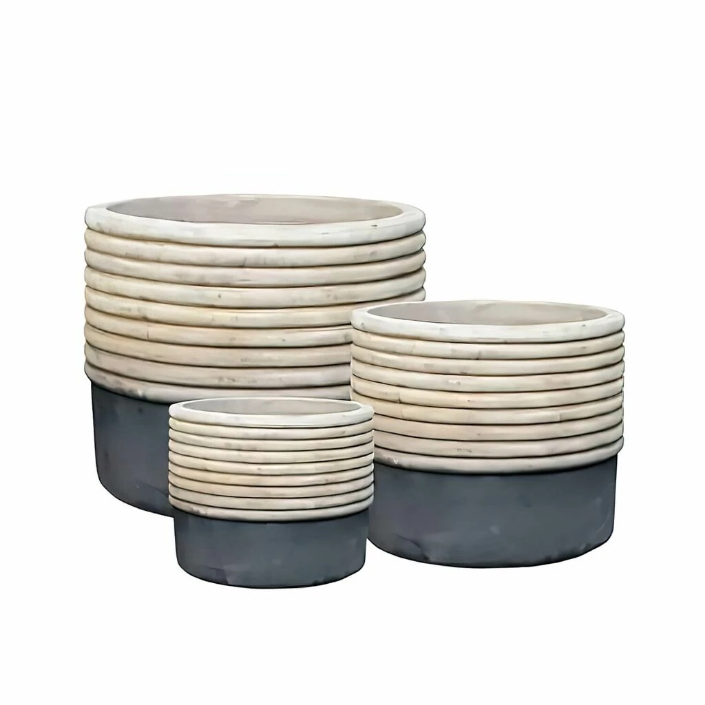 Runde Garten Pflanzkübel Im 3er Set - Terrakotta - Kotango 3 Runde Garten Pflanzkübel Im 3er Set - Terrakotta - Kotango