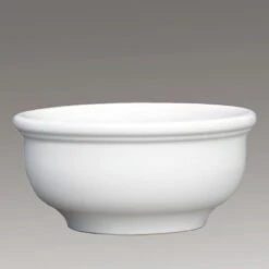 Runde Outdoor Pflanzschale Aus Steinzeug - Frostsicher - Weiß - Pleione Blanc