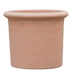 Runder Blumenkübel Modern - Terrakotta - Steinzeug Frostfest - Niobe Terra Hell