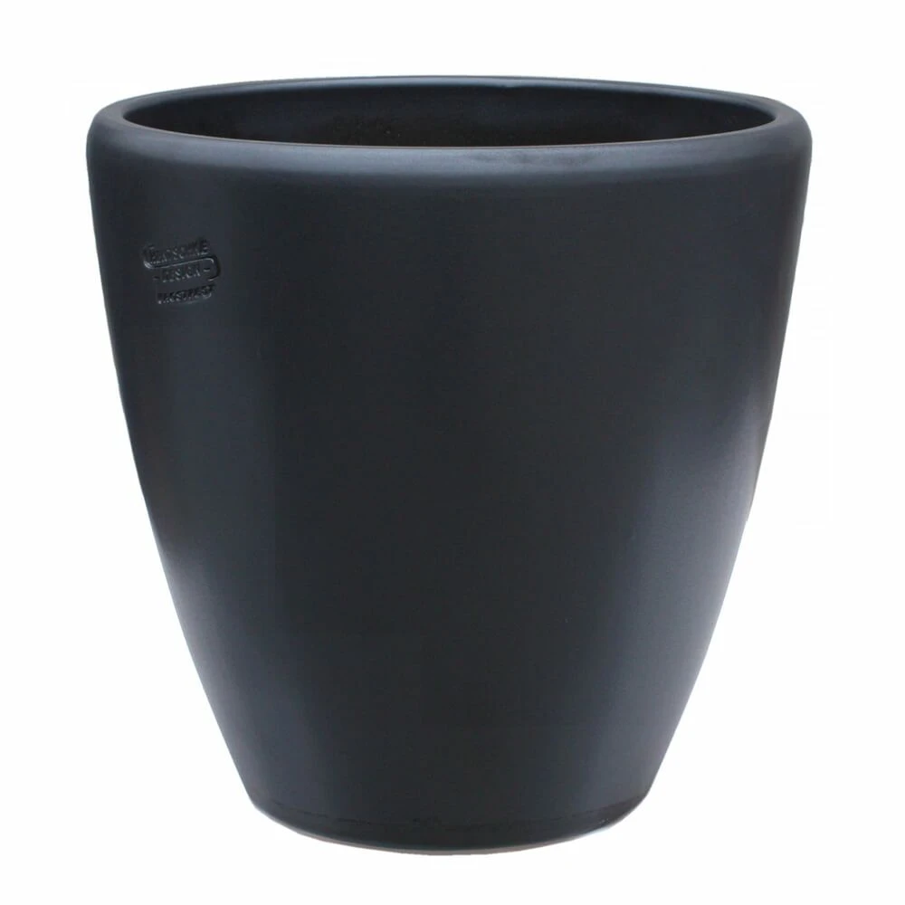 Runder Blumentopf Outdoor - Anthrazit - Steinzeug Frostsicher - Akaste Niger 3 Runder Blumentopf Outdoor - Anthrazit - Steinzeug Frostsicher - Akaste Niger