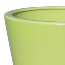 Runder Garten Blumentopf Aus Steinzeug - Grün - Frostfest - Votum Viride -Pflanz Traum Verkaufsgeschäft runder garten blumentopf aus steinzeug gruen frostfest votum viride2