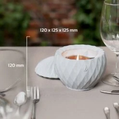 Runder Garten Kerzenständer Modern Mit Deckel - Balltrino -Pflanz Traum Verkaufsgeschäft runder garten kerzenstaender modern mit deckel balltrino4