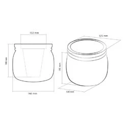 Runder Home-Blumentopf Aus Beton Im Klassischen Design - Mondrin -Pflanz Traum Verkaufsgeschäft runder home blumentopf aus beton im klassischen design mondrin5