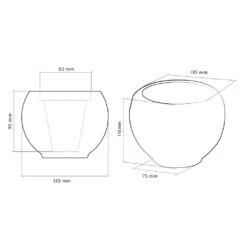 Runder Pflanztopf - Kugel - Mit Gittermuster Aus Beton - Kehana 9 Runder Pflanztopf - Kugel - Mit Gittermuster Aus Beton - Kehana -Pflanz Traum Verkaufsgeschäft runder pflanztopf kugel mit gittermuster aus beton kehana4