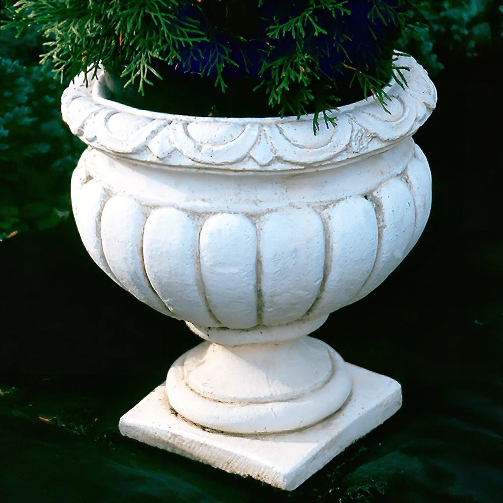 Rundes Pflanzgefäß Aus Steinguss - Wetterfest - Demetrios 4 Rundes Pflanzgefäß Aus Steinguss - Wetterfest - Demetrios – Bild 2