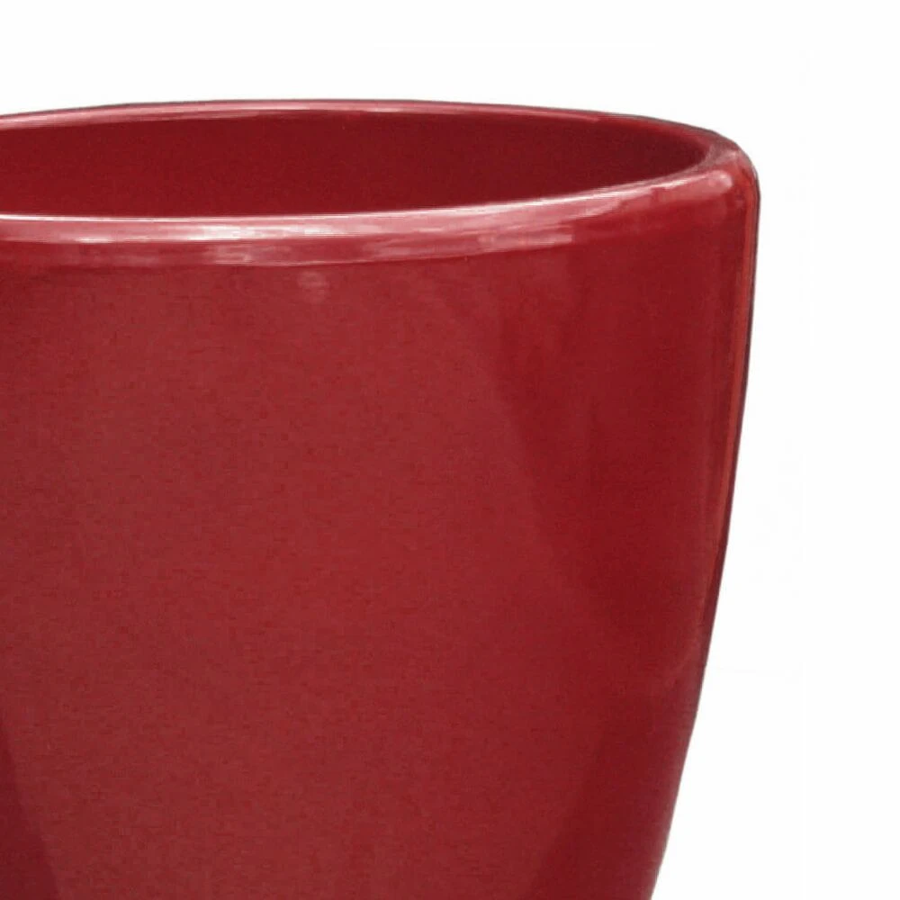 Rundes Pflanzgefäß Für Draußen - Steinzeug Frostfest - Rot - Akaste Rubis 4 Rundes Pflanzgefäß Für Draußen - Steinzeug Frostfest - Rot - Akaste Rubis – Bild 2