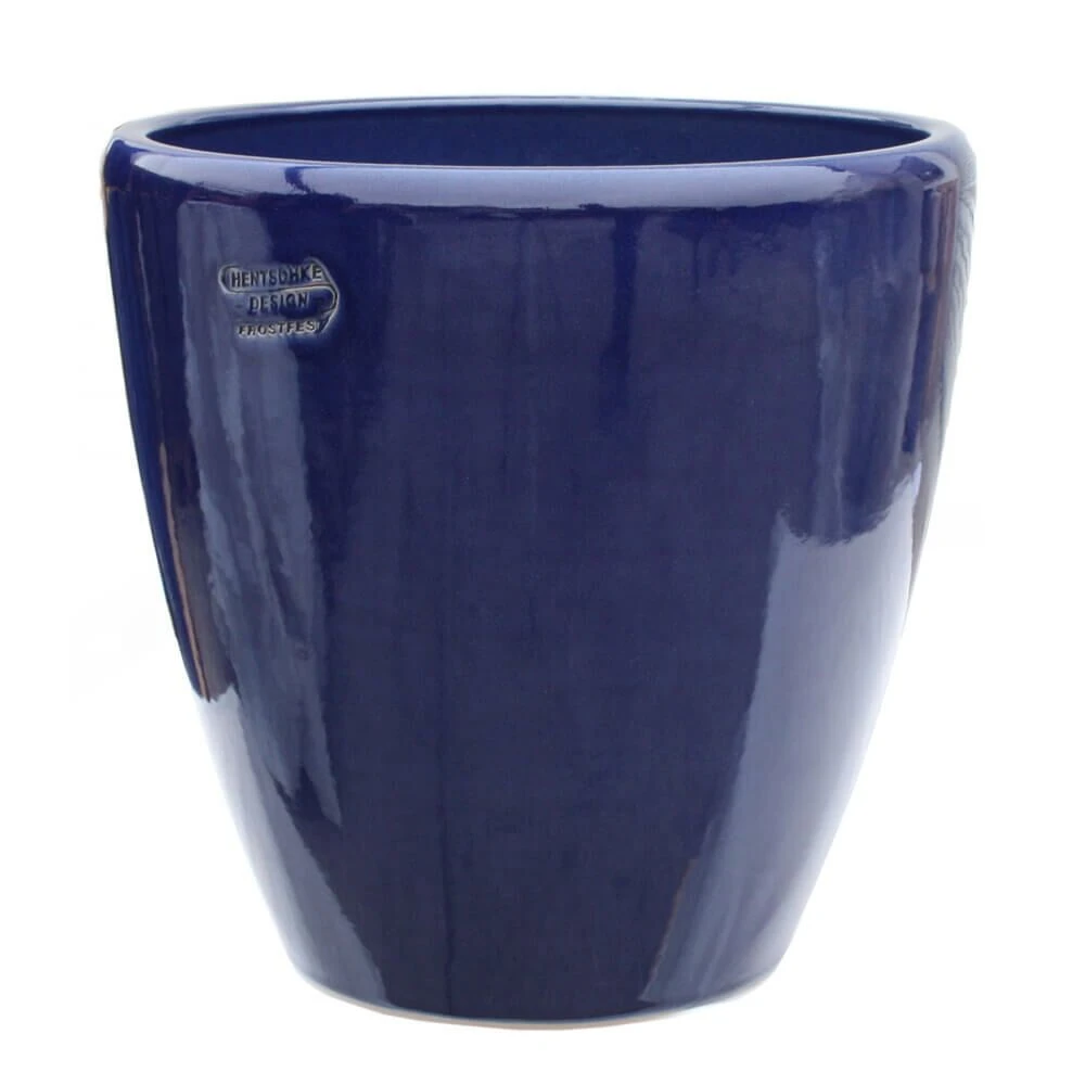 Rundes Pflanzgefäß In Blau - Modern - Steinzeug Frostsicher - Akaste Azur 3 Rundes Pflanzgefäß In Blau - Modern - Steinzeug Frostsicher - Akaste Azur