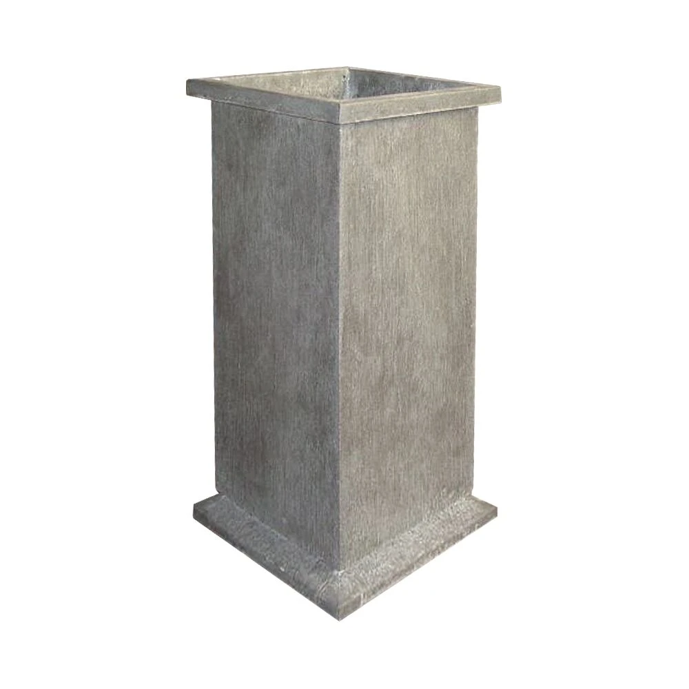Säulenförmiger Pflanztopf Aus Metall In Grau Oder Rost - Pera Nona 4 Säulenförmiger Pflanztopf Aus Metall In Grau Oder Rost - Pera Nona – Bild 2