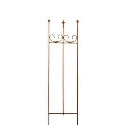 Schöne Rankhilfe Mit Französischer Lilie - Rost Metall - Furina