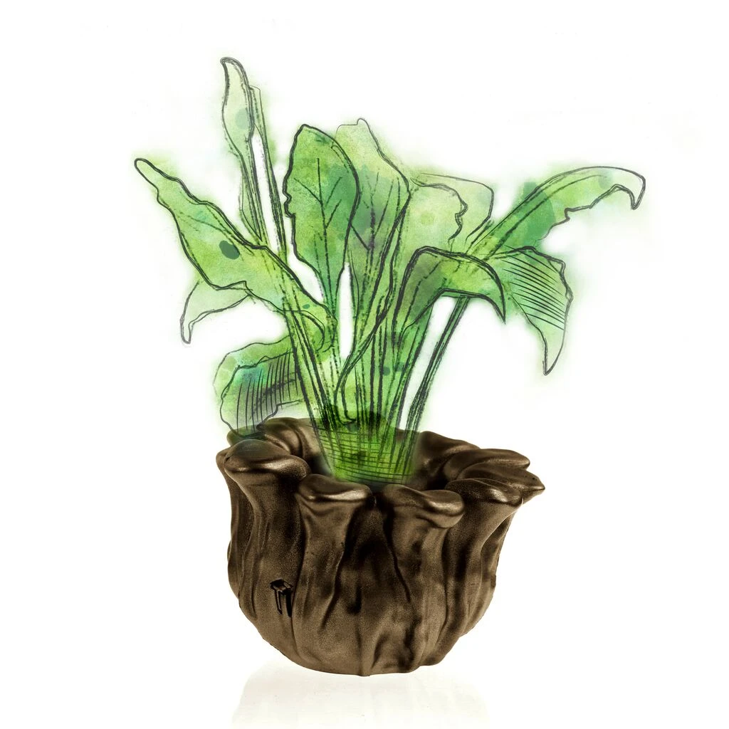 Schöner Blumentopf In Blütenform Aus Architekturbeton - Balla 3 Schöner Blumentopf In Blütenform Aus Architekturbeton - Balla