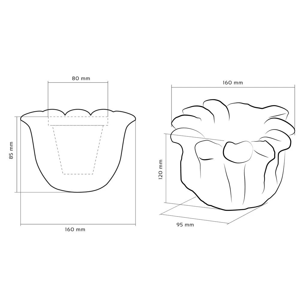 Schöner Blumentopf In Blütenform Aus Architekturbeton - Balla 7 Schöner Blumentopf In Blütenform Aus Architekturbeton - Balla – Bild 5