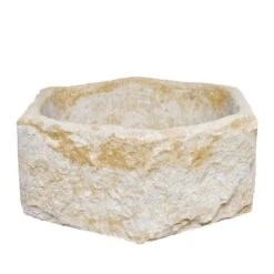 Sechseckige Schale Zum Bepflanzen Aus Steinguss - Calluna