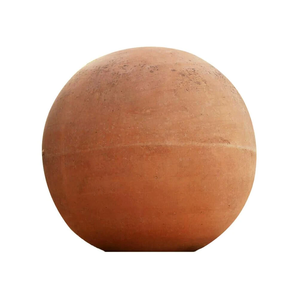 Stilvolle Deko Kugel Aus Terrakotta Für Podeste - Palla 3 Stilvolle Deko Kugel Aus Terrakotta Für Podeste - Palla
