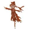 Vogelscheuche Mit Vogel Und Kürbiskopf - Rost Gartendeko - Vogelscheuche Jack -Pflanz Traum Verkaufsgeschäft vogelscheuche mit vogel und kuerbiskopf rost gartendeko vogelscheuche jack