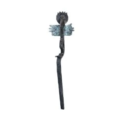 Wand Designerskulptur Aus Bronzeguss - Limitiert - Totem Bako, Hängend