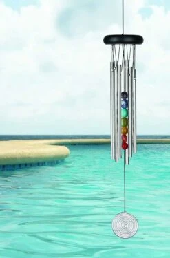 Windspiel Klangspiel Woodstock Chakra Chime - Seven Stone -Pflanz Traum Verkaufsgeschäft windspiel klangspiel woodstock chakra chime seven stone3