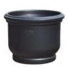 Winterfester Blumenkübel Aus Steinzeug - Anthrazit - Rund - Brevis Niger