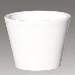 XXL Blumenkübel Für Draußen - Weiß - Steinzeug Frostsicher - Rund - Votum Blanc