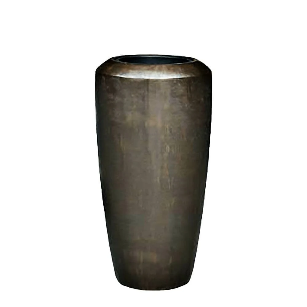 XXL Indoor Vase - Polystone - Braun - Mit Einsatz - Osayi 4 XXL Indoor Vase - Polystone - Braun - Mit Einsatz - Osayi – Bild 2